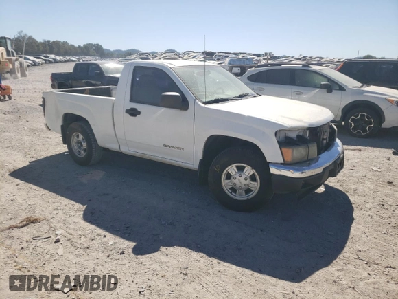 2005 GMC Canyon SL Z85 with VIN 1GTCS148858281468, listed as a Copart auction lot 74719814 with 0 mi miles and Salvage Title. Bid and sale history available at carsss.com. Image 4.