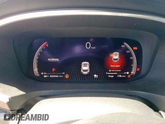 2022 Acura MDX w/A-Spec Package with VIN 5J8YE1H09NL043709, listed as a Copart auction lot 57502445 with 32,046 mi miles and Salvage title. Bid and sale history available at DreamBid. Image 9.