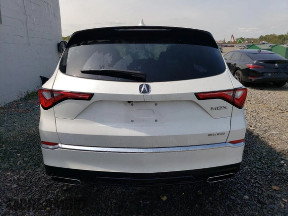 2022 Acura MDX with VIN 5J8YE1H38NL042299, listed as a Copart auction lot 71211364 with 43,025 mi miles and Salvage Title. Bid and sale history available at carsss.com. Image 6.