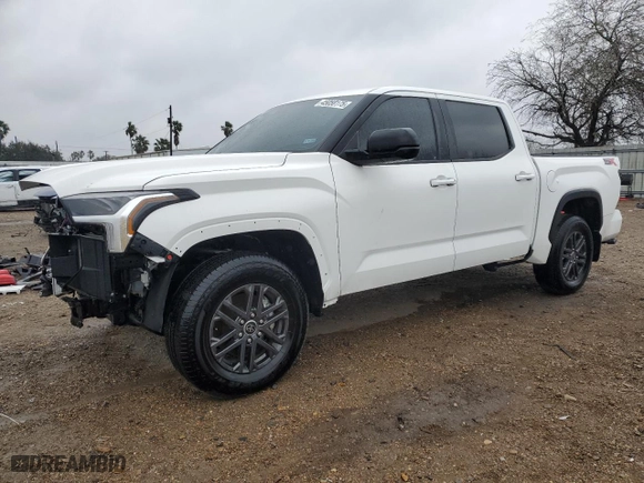 2024 Toyota Tundra 2WD SR5 with VIN 5TFLA5AB8RX033341, listed as a Copart auction lot 45058175 with 2,981 mi miles and Salvage Title. Bid and sale history available at carsss.com. Image 1.