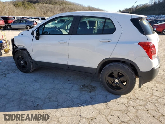 2016 Chevrolet Trax LS with VIN 3GNCJNSB4GL255454, listed as a Copart auction lot 83700934 with 67,092 mi miles and Salvage Title. Bid and sale history available at carsss.com. Image 2.