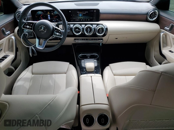 2023 Mercedes-Benz CLA 250 with VIN W1K5J4GB4PN362160, listed as a Copart auction lot 48571955 with 19,245 mi miles and Salvage Title. Bid and sale history available at DreamBid. Image 8.