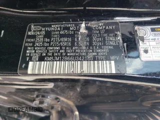 2006 Hyundai Tucson GL with VIN KM8JM12B66U342188, listed as a Copart auction lot 63140444 with 168,587 mi miles and Salvage Title. Bid and sale history available at carsss.com. Image 15.