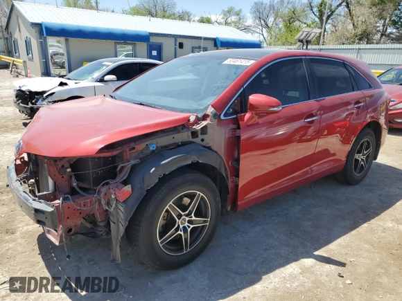 2014 Toyota Venza LE with VIN 4T3ZK3BB7EU065710, listed as a Copart auction lot 53461415 with 87,505 mi miles and Salvage title. Bid and sale history available at DreamBid. Image 1.