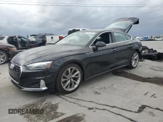 2022 Audi A5 Sportback Premium with VIN WAUABCF57NA009344, listed as a Copart auction lot 78011464 with 10,912 mi miles and Salvage Title. Bid and sale history available at carsss.com. Image 1.