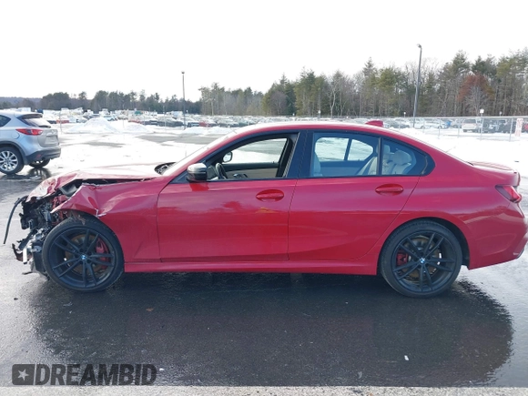 2022 BMW 3 Series M340i xDrive with VIN WBA5U9C01NFM09684, listed as a IAAI auction lot 41670169 with 38,640 mi miles and . Bid and sale history available at DreamBid. Image 14.