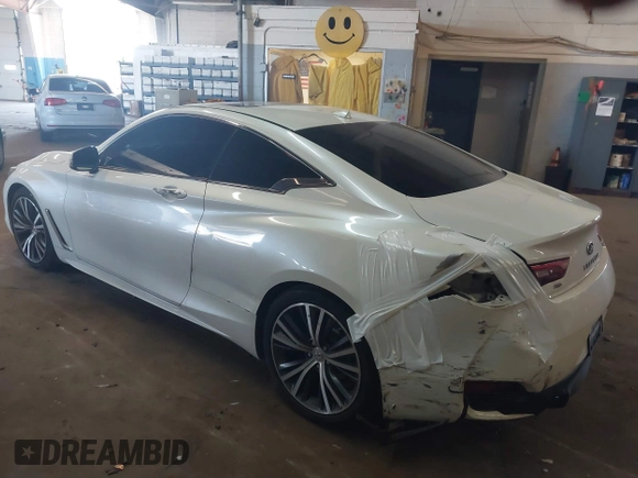 2018 Infiniti Q60 Pure with VIN JN1CV7EL1JM250032, listed as a IAAI auction lot 42548697 with 62,206 mi miles and . Bid and sale history available at DreamBid. Image 3.