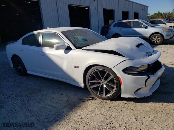 2018 Dodge Charger R/T Scat Pack with VIN 2C3CDXGJ3JH297873, listed as a Copart auction lot 87859615 with NaN miles and Salvage Title. Bid and sale history available at carsss.com. Image 4.