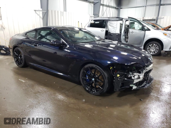 2019 BMW 8 Series M850i xDrive with VIN WBABC4C59KBJ35898, listed as a Copart auction lot 78934204 with 35,112 mi miles and Salvage Title. Bid and sale history available at carsss.com. Image 4.
