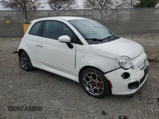 2013 FIAT 500 Sport with VIN 3C3CFFBR2DT562490, listed as a Copart auction lot 47532585 with 139,093 mi miles and Salvage Title. Bid and sale history available at carsss.com. Image 4.