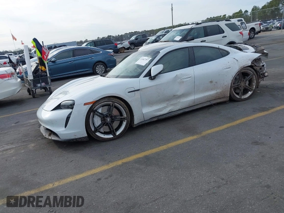 2020 Porsche Taycan 4S with VIN WP0AB2Y19LSA52181, listed as a IAAI auction lot 41467297 with 5,205 mi miles and . Bid and sale history available at DreamBid. Image 17.
