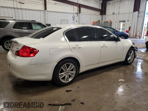 2013 Infiniti G37 x with VIN JN1CV6AR8DM354879, listed as a Copart auction lot 42391175 with 186,069 mi miles and Salvage Title. Bid and sale history available at carsss.com. Image 3.
