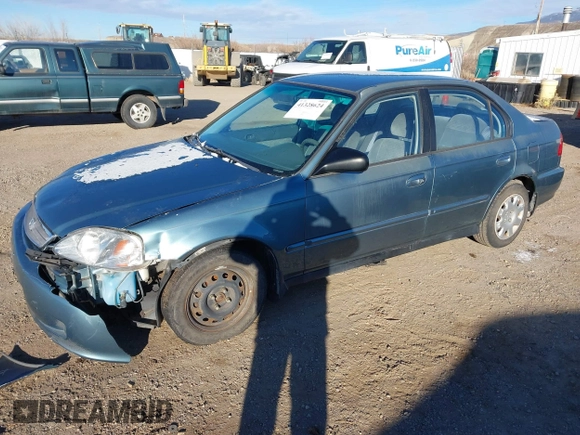 2000 Honda Civic VP with VIN 2HGEJ6618YH591760, listed as a IAAI auction lot 41328624 with 41,115 mi miles. Bid and sale history available at carsss.com. Image 2.