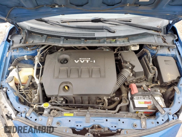 2010 Toyota Corolla with VIN 2T1BU4EE5AC498504, listed as a Copart auction lot 57043515 with 128,651 mi miles and Salvage title. Bid and sale history available at DreamBid. Image 11.