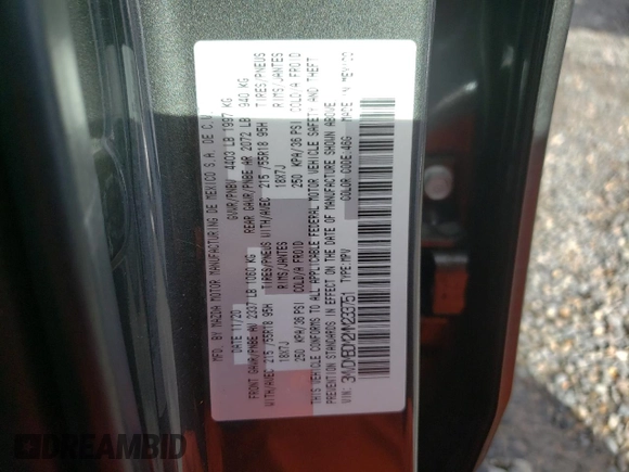 2021 Mazda CX-30 Premium with VIN 3MVDMBDM2MM233751, listed as a Copart auction lot 45361605 with 66,387 mi miles and Salvage Title. Bid and sale history available at DreamBid. Image 13.