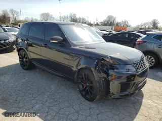 2020 Land Rover Range Rover Sport HST with VIN SALWS2RU0LA705362, listed as a Copart auction lot 45948274 with 80,496 mi miles and Salvage Title. Bid and sale history available at carsss.com. Image 4.