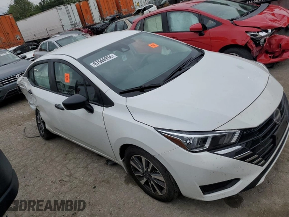 2024 Nissan Versa S with VIN 3N1CN8DV4RL874244, listed as a Copart auction lot 67565994 with 6,761 mi miles and Salvage Title. Bid and sale history available at DreamBid. Image 4.