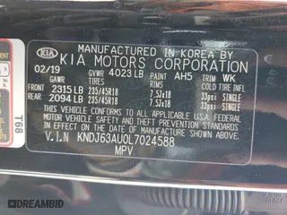 2020 Kia Soul GT-Line with VIN KNDJ63AU0L7024588, listed as a Copart auction lot 46862585 with 44,305 mi miles and Salvage Title. Bid and sale history available at carsss.com. Image 15.