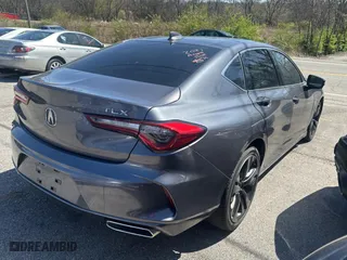 2021 Acura TLX w/Technology Package with VIN 19UUB5F45MA003903, listed as a Copart auction lot 50798105 with 46,620 mi miles and Salvage Title. Bid and sale history available at carsss.com. Image 4.