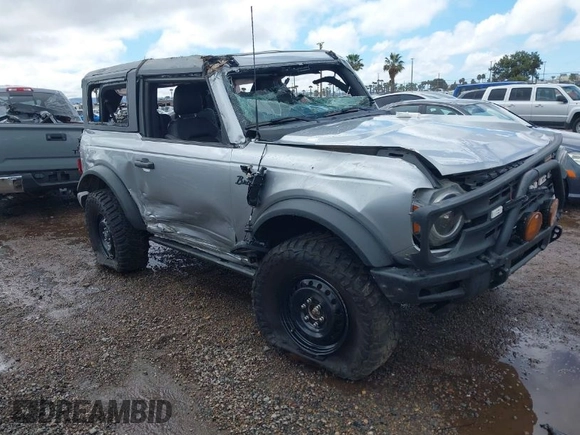 2023 Ford Bronco with VIN 1FMDE5AH9PLA86756, listed as a IAAI auction lot 41690989 with 17,951 mi miles. Bid and sale history available at carsss.com. Image 1.