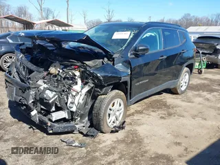 2021 Jeep Compass Freedom with VIN 3C4NJDAB0MT556781, listed as a IAAI auction lot 41601405 with 42,783 mi miles and . Bid and sale history available at carsss.com. Image 2.