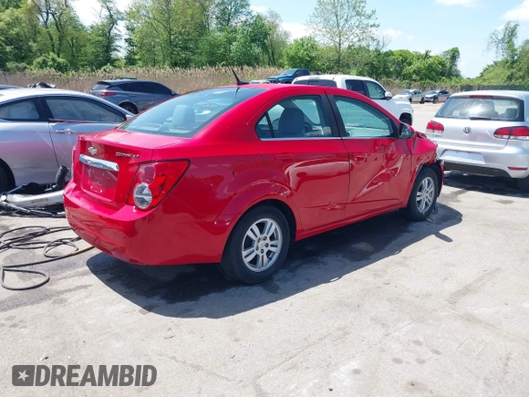 2012 Chevrolet Sonic LT with VIN 1G1JC5SH9C4130618, listed as a IAAI auction lot 42159538 with 120,367 mi miles and . Bid and sale history available at DreamBid. Image 4.