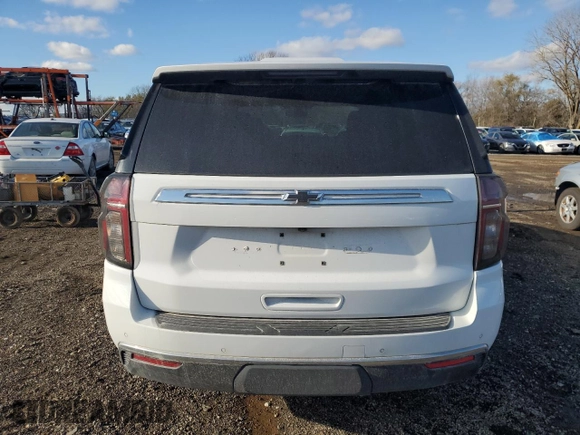2021 Chevrolet Tahoe Commercial with VIN 1GNSKLED5MR311108, listed as a Copart auction lot 81626454 with 81,800 mi miles and Salvage title. Bid and sale history available at DreamBid. Image 6.