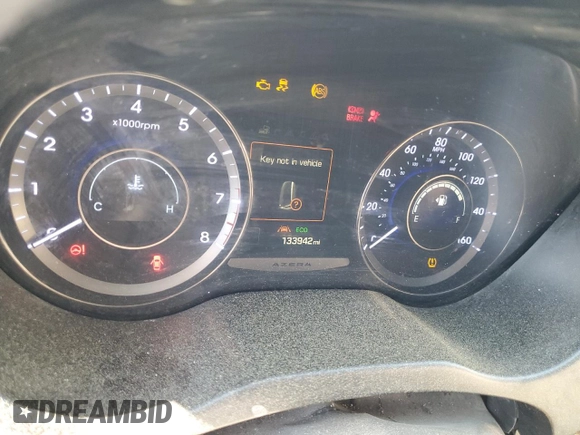 2015 Hyundai Azera Limited z VIN KMHFH4JG1FA433220, wystawiony jako Copart lot #50007845 z przebiegiem 133 942 mil mil oraz Szkoda całkowita • Salvage title. Historia ofert i sprzedaży dostępna na DreamBid. Obrazek 9.