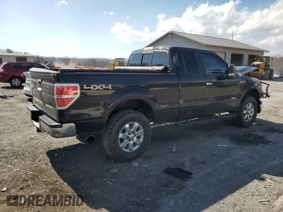 2014 Ford F-150 XL with VIN 1FTFX1ET1EKD01029, listed as a Copart auction lot 50314565 with 161,177 mi miles and Salvage Title. Bid and sale history available at carsss.com. Image 3.