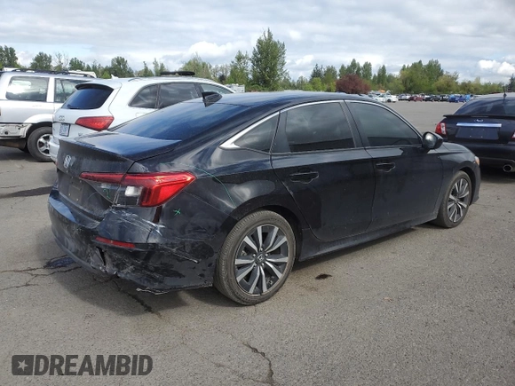 2023 Honda Civic EX с VIN 2HGFE1F7XPH303347, выставлен на аукционе Copart как лот 53894595 с пробегом 30 126 миль миль и Списание • Salvage title. История ставок и продаж доступна на DreamBid. Изображение 3.