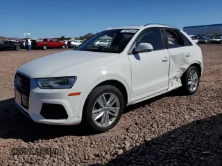 2017 Audi Q3 Premium with VIN WA1ECCFSXHR003528, listed as a Copart auction lot 49748425 with 91,161 mi miles and Salvage Title. Bid and sale history available at carsss.com. Image 1.