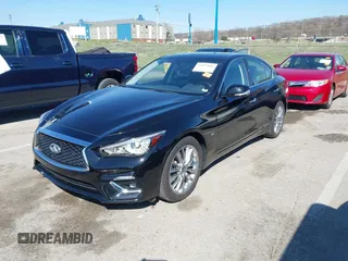2020 Infiniti Q50 Premium with VIN JN1EV7AR3LM254279, listed as a IAAI auction lot 41877606 with 55,454 mi miles and . Bid and sale history available at DreamBid. Image 2.