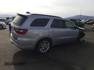 2024 Dodge Durango GT Plus with VIN 1C4RDJDG9RC250776, listed as a Copart auction lot 51966175 with 8,104 mi miles and Salvage title. Bid and sale history available at DreamBid. Image 3.