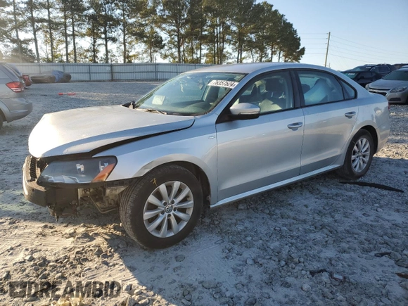 2013 Volkswagen Passat Wolfsburg Edition with VIN 1VWAH7A32DC144925, listed as a Copart auction lot 76357524 with 172,124 mi miles and Salvage title. Bid and sale history available at DreamBid. Image 1.