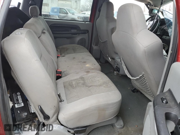 2005 Ford Excursion Special Serv z VIN 1FMSU41P65ED41988, wystawiony jako Copart lot #85659974 z przebiegiem Nie podano mil oraz Czysty tytuł • Clean title. Historia ofert i sprzedaży dostępna na DreamBid. Obrazek 11.