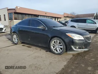 2014 Buick Regal with VIN 2G4GV5EK7E9313935, listed as a Copart auction lot 46657115 with 0 mi miles and Salvage Title. Bid and sale history available at carsss.com. Image 4.