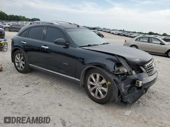 2008 Infiniti FX with VIN JNRAS08W28X208178, listed as a Copart auction lot 62330405 with 228,371 mi miles and Salvage title. Bid and sale history available at DreamBid. Image 4.