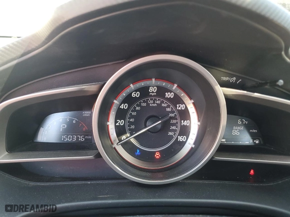 2016 Mazda Mazda3 i Sport with VIN JM1BM1U75G1303533, listed as a Copart auction lot 47135915 with 150,376 mi miles and Salvage Title. Bid and sale history available at carsss.com. Image 9.
