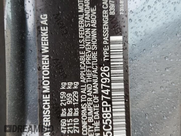 2014 BMW 4 Series 428i с VIN WBA3V5C58EP747926, выставлен на аукционе Copart как лот 72680944 с пробегом 34 160 миль миль и Списание • Salvage title. История ставок и продаж доступна на DreamBid. Изображение 14.