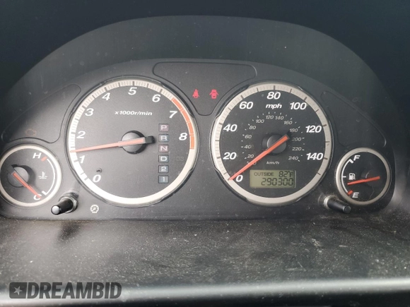 2005 Honda CR-V EX with VIN JHLRD78815C012648, listed as a Copart auction lot 57582485 with 290,300 mi miles and Clean Title. Bid and sale history available at DreamBid. Image 9.