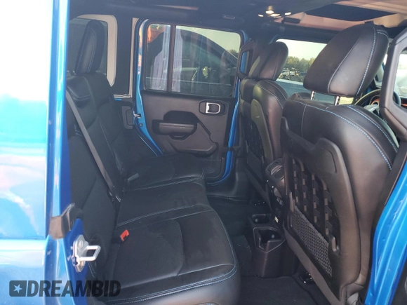 2022 Jeep Wrangler Unlimited Rubicon with VIN 1C4HJXFG8NW106102, listed as a Copart auction lot 77374814 with 45,546 mi miles and Salvage title. Bid and sale history available at DreamBid. Image 11.
