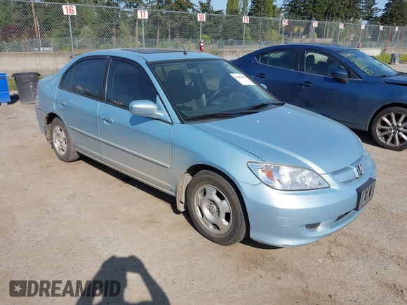 2004 Honda Civic with VIN JHMES96604S003263, listed as a IAAI auction lot 42085409 with 147,153 mi miles. Bid and sale history available at carsss.com. Image 1.