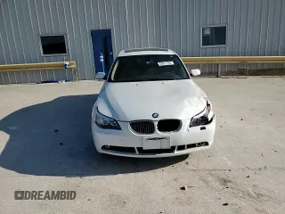 2007 BMW 5 Series 525i with VIN WBANE53537CW61863, listed as a Copart auction lot 53611705 with 134,014 mi miles and Salvage Title. Bid and sale history available at carsss.com. Image 13.