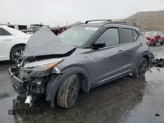 2021 Nissan Kicks SR with VIN 3N1CP5DV0ML503213, listed as a Copart auction lot 45063555 with 71,177 mi miles and Salvage Title. Bid and sale history available at carsss.com. Image 1.