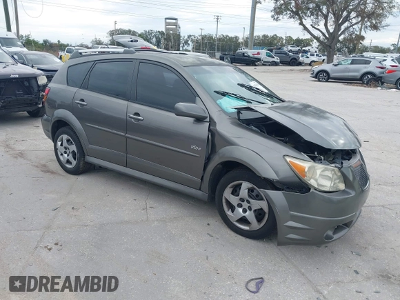 2007 Pontiac Vibe with VIN 5Y2SL65827Z427154, listed as a IAAI auction lot 41356334 with 105,526 mi miles. Bid and sale history available at carsss.com. Image 1.