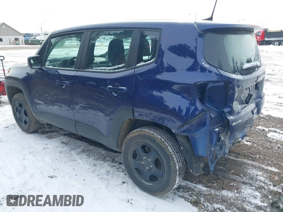 2020 Jeep Renegade Sport with VIN ZACNJBAB3LPL83927, listed as a IAAI auction lot 41612868 with 60,148 mi miles and . Bid and sale history available at DreamBid. Image 3.