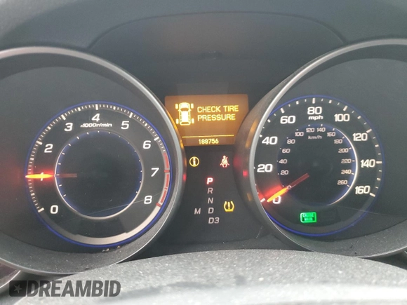 2008 Acura MDX with VIN 2HNYD28288H512969, listed as a Copart auction lot 79733524 with 188,756 mi miles and Salvage Title. Bid and sale history available at DreamBid. Image 9.