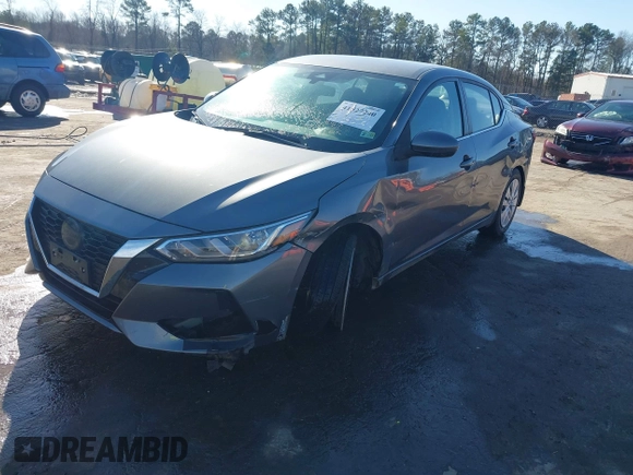 2022 Nissan Sentra S with VIN 3N1AB8BV7NY231435, listed as a IAAI auction lot 41527240 with 52,690 mi miles. Bid and sale history available at carsss.com. Image 17.