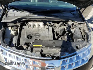 2007 Nissan Murano SL with VIN JN8AZ08W27W601442, listed as a Copart auction lot 47208515 with 186,720 mi miles and Salvage Title. Bid and sale history available at DreamBid. Image 12.