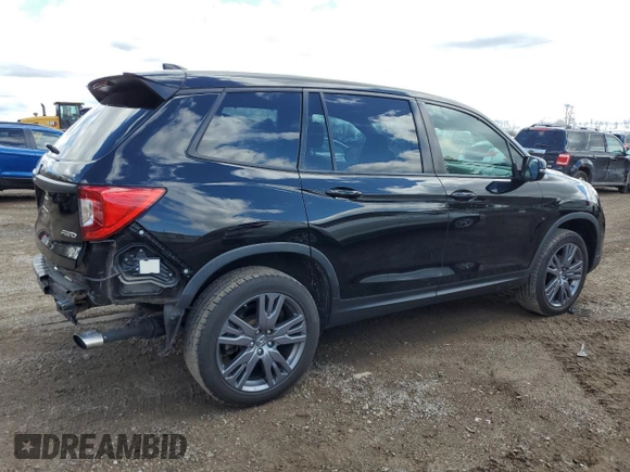 2019 Honda Passport EX-L z VIN 5FNYF8H59KB027590, wystawiony jako Copart lot #53875665 z przebiegiem 57 911 mil mil oraz Czysty tytuł • Clean title. Historia ofert i sprzedaży dostępna na DreamBid. Obrazek 3.